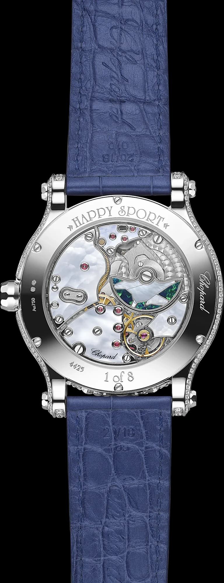 Chopard Happy Sport Métier d'art – Beyaz Altın, Opal ve Sedef Kadran 2