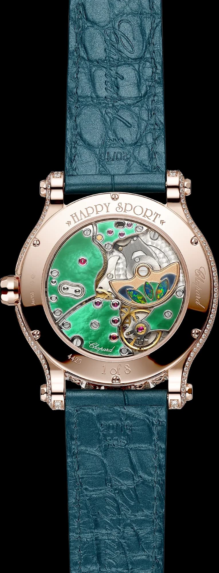 Chopard Happy Sport Métier d'art – Pembe Altın, Opal ve Sedef Kakma Kadran 2