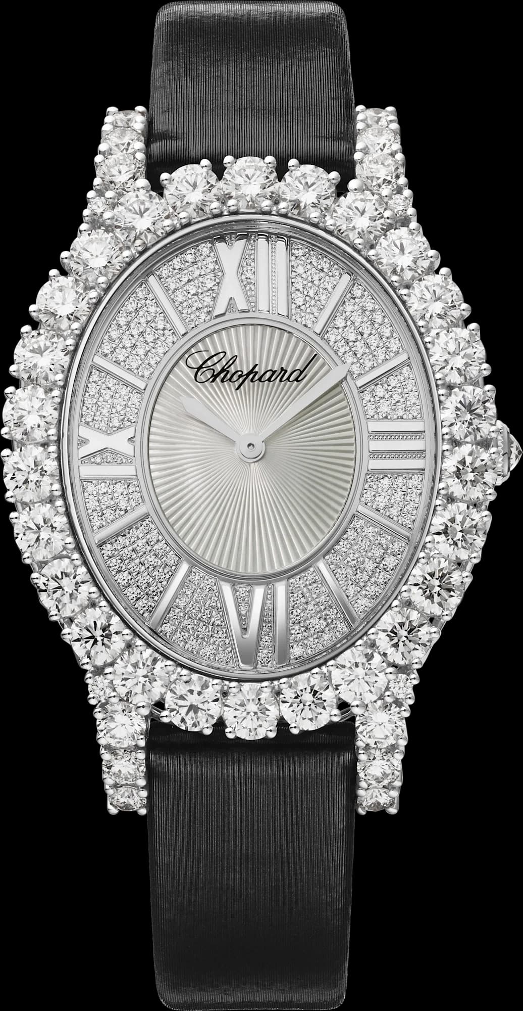 Chopard L'Heure du Diamant – Beyaz Altın, Pırlanta Paveli Kadran, 7.72 ct Pırlanta