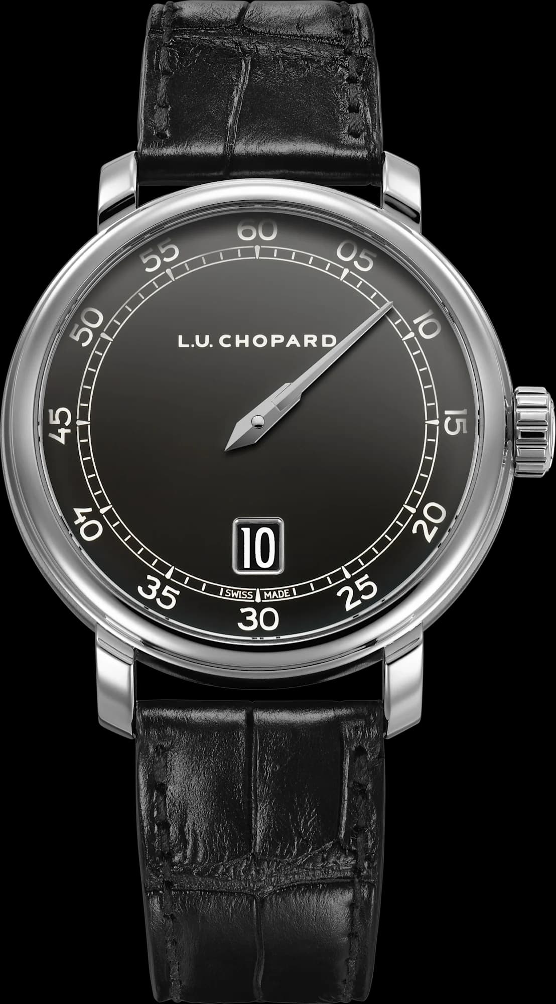 Chopard L.U.C Quattro Spirit 25 – Beyaz Altın, Siyah Grand Feu Mine Kadran 1