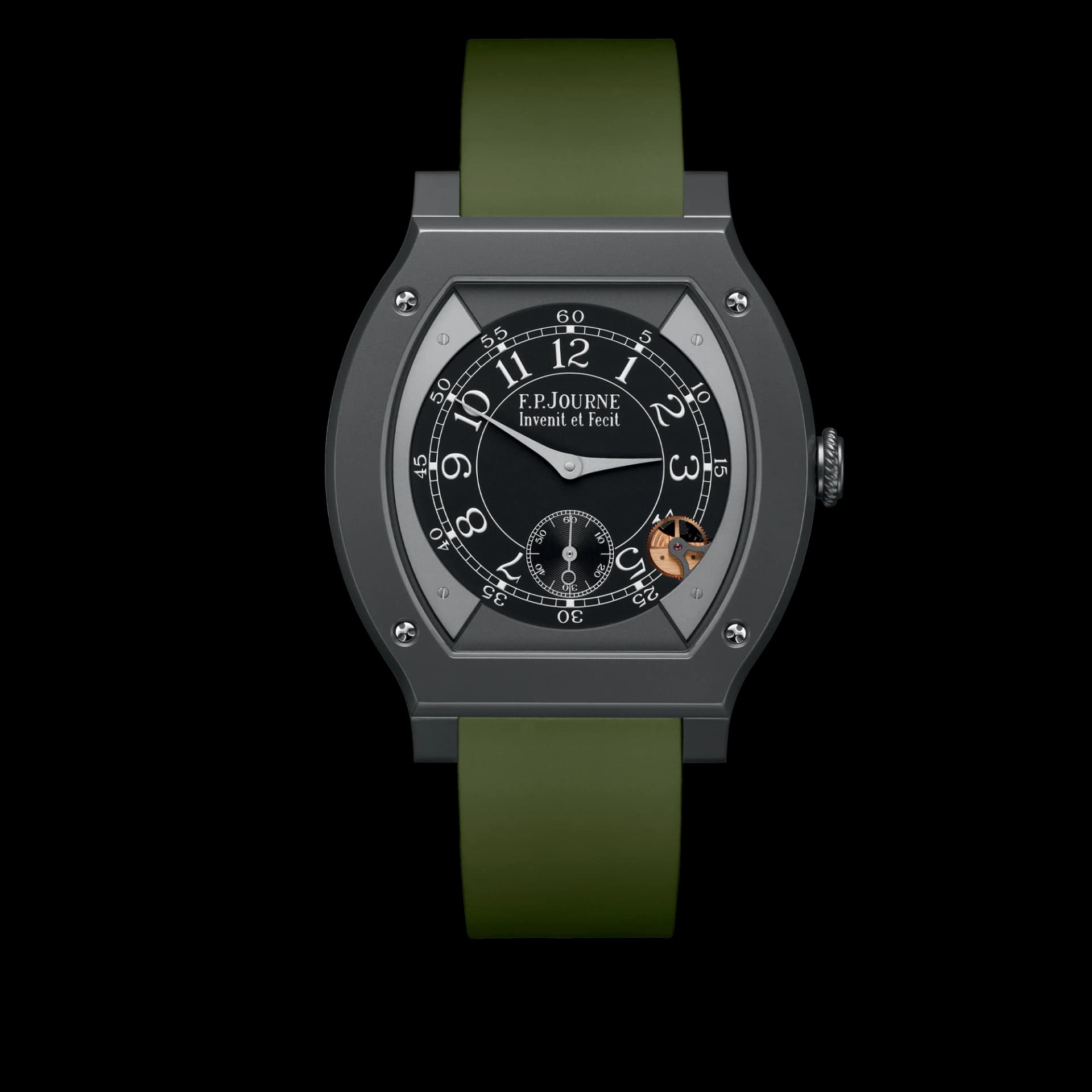 F.P. Journe Élégante 48 mm Titalyt – Haki Yeşil Kayış 1