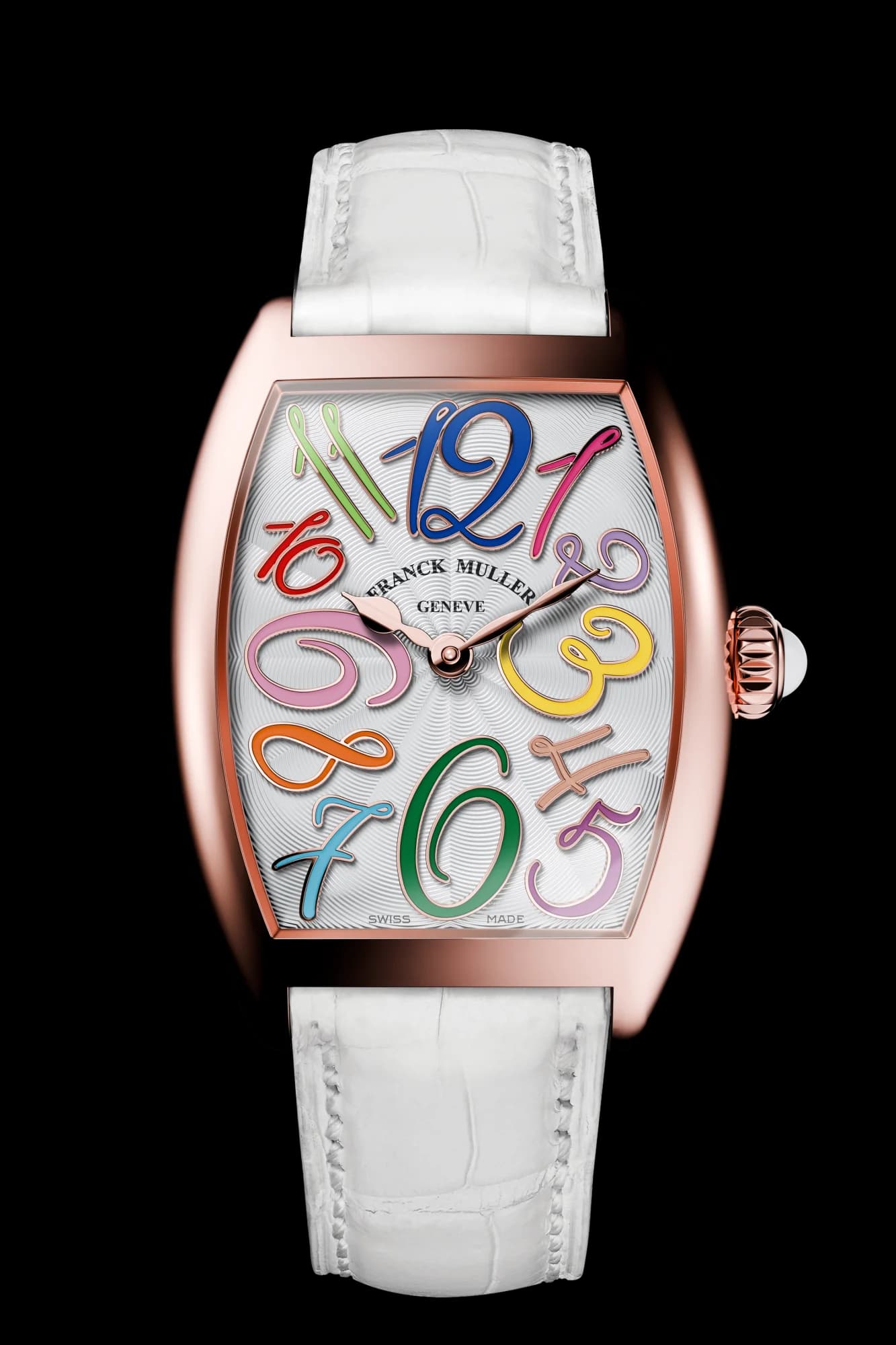 Franck Muller Cintrée Curvex Color Medley – Rose Gold, Color Dreams, White 1