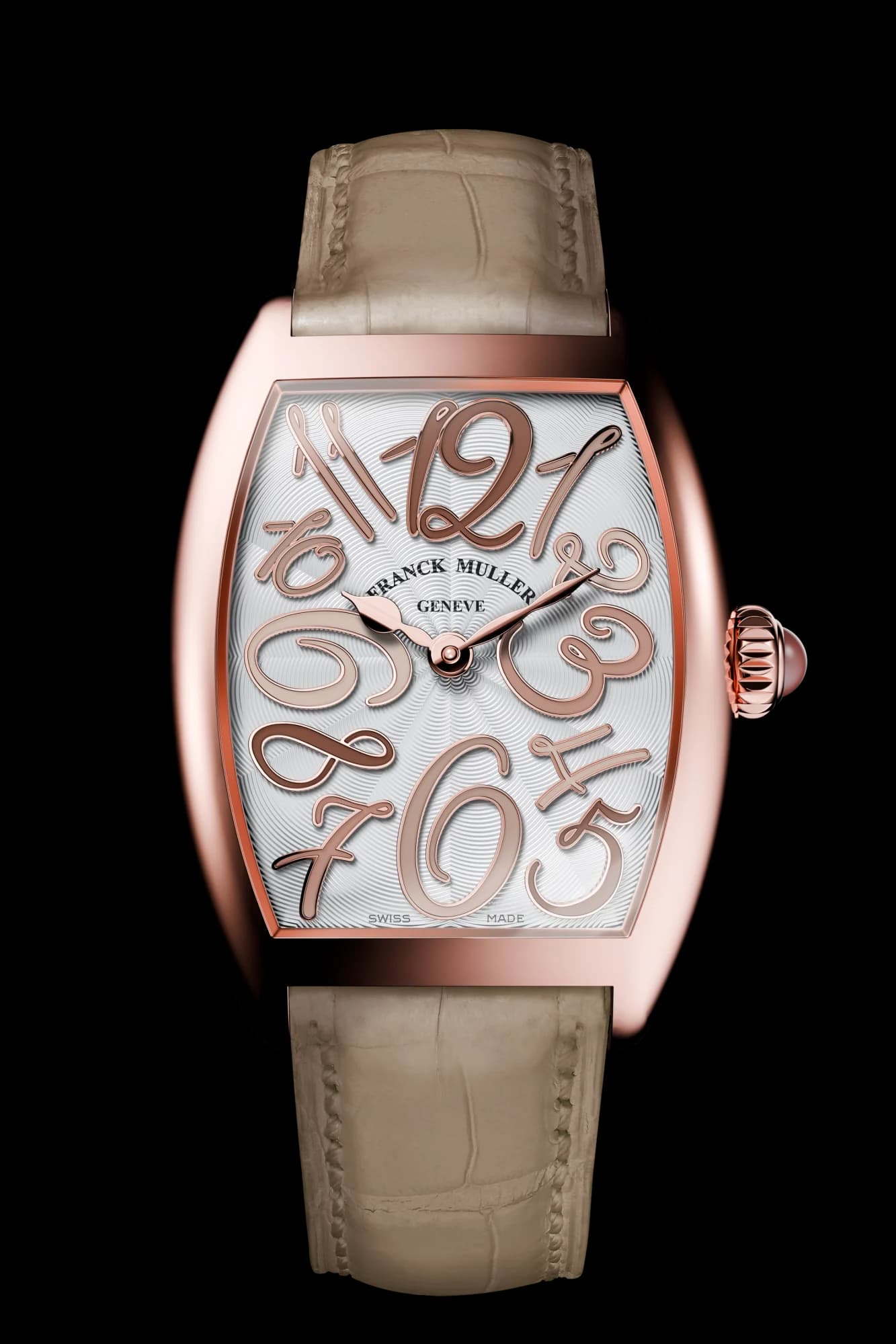 Franck Muller Cintrée Curvex Color Medley – Rose Gold, White, Beige 1