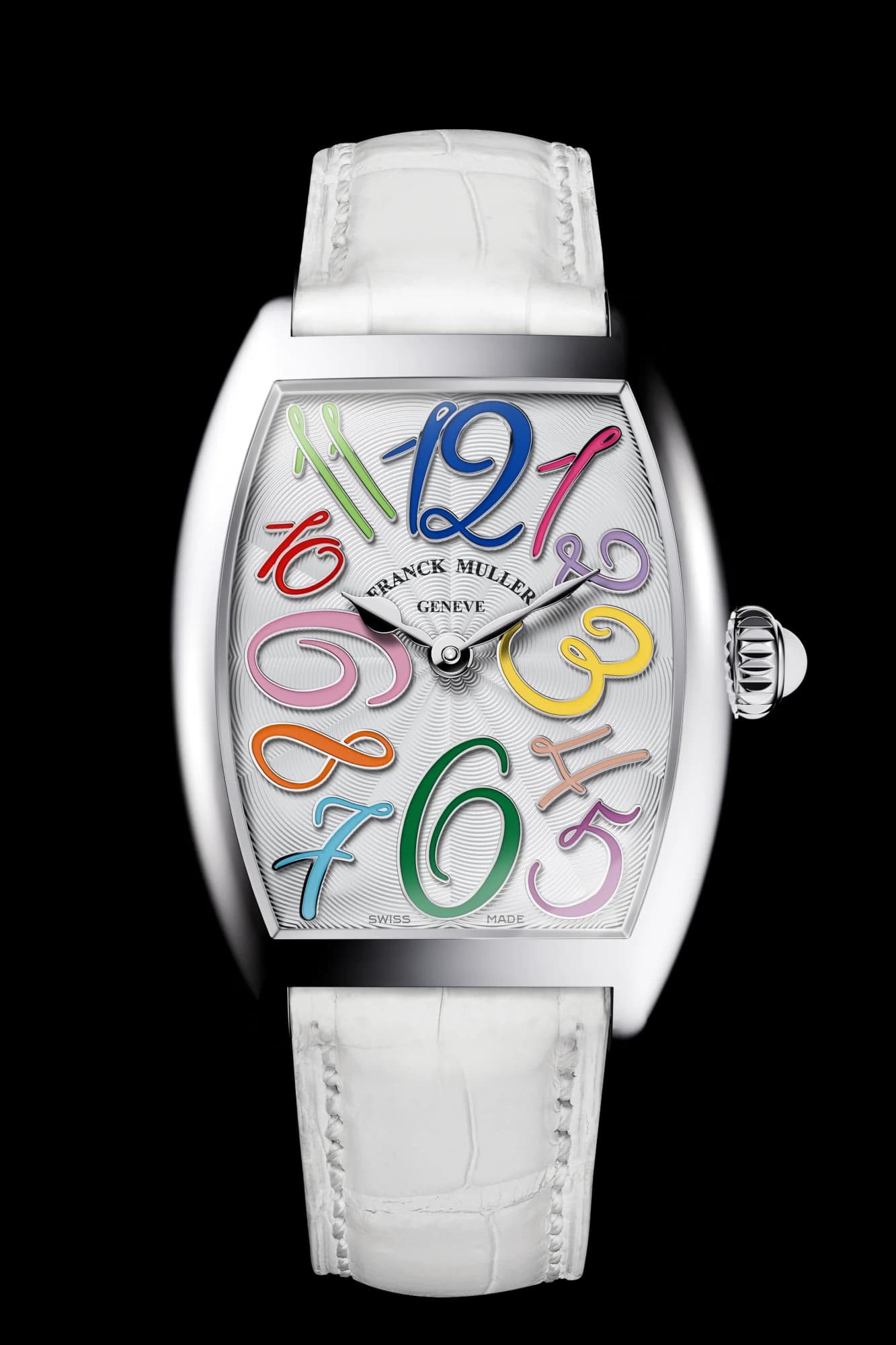 Franck Muller Cintrée Curvex Color Medley – Steel, Color Dreams, White 1