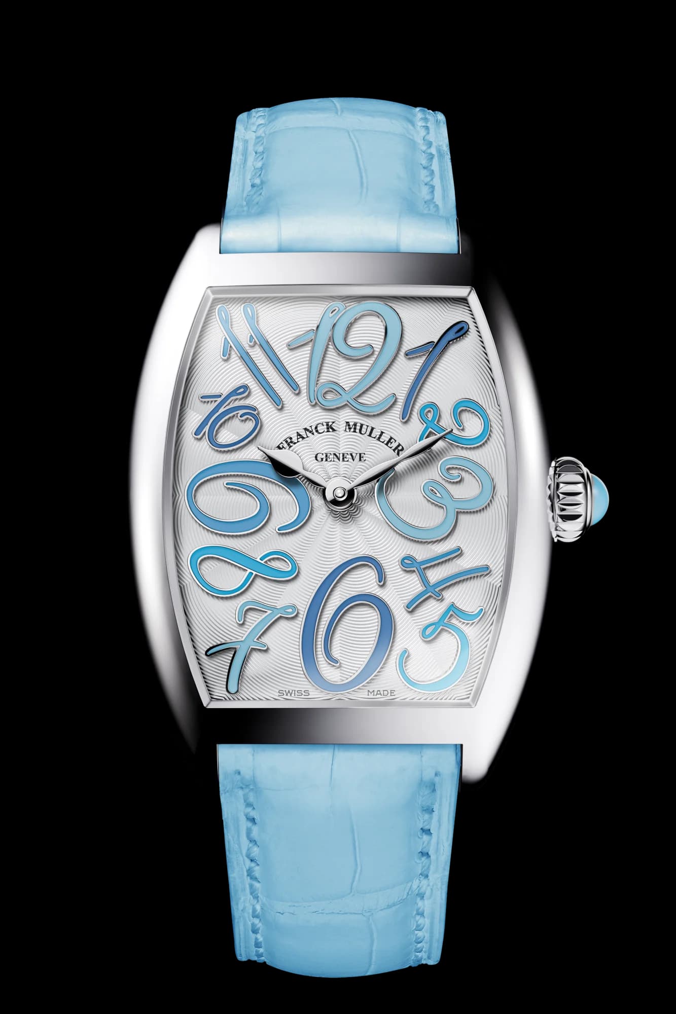 Franck Muller Cintrée Curvex Color Medley – Steel, White, Beige
