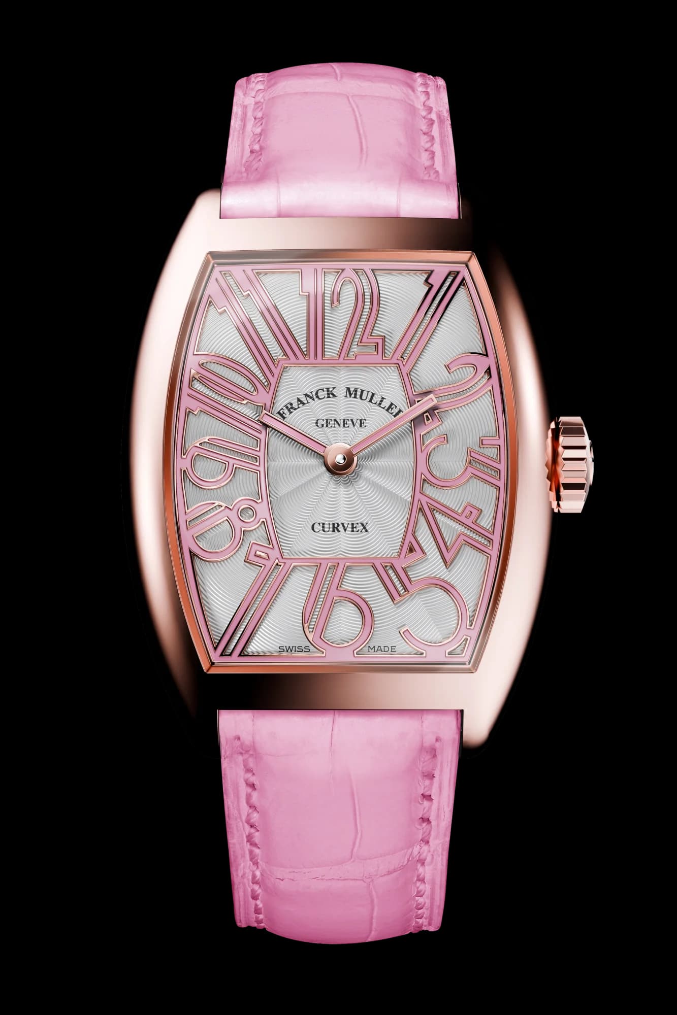 Franck Muller Cintrée Curvex Gatsby – Rose Gold, White, Pink 1