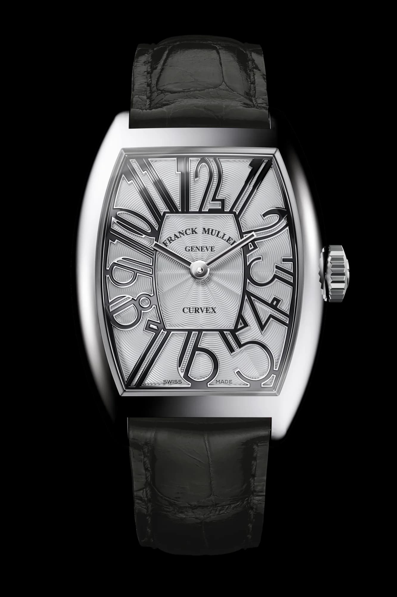 Franck Muller Cintrée Curvex Gatsby – Steel, White, Black 1