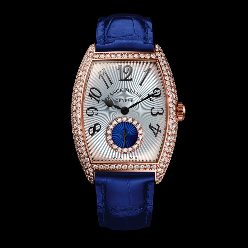 Franck Muller Cintrée Curvex Majestic Number 1750 – Rose Gold, Blue