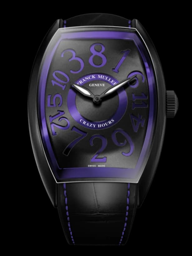 Franck Muller Curvex CX Crazy Hours Colors – Steel, Purple 1