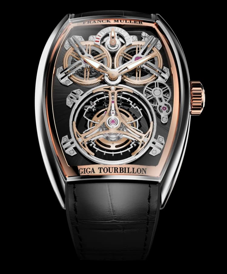 Franck Muller Curvex CX Giga Tourbillon Skeleton – Steel & Rose Gold, Black 1