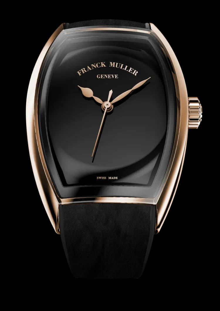 Franck Muller Curvex CX Piano 36 – Rose Gold & Black Steel 1