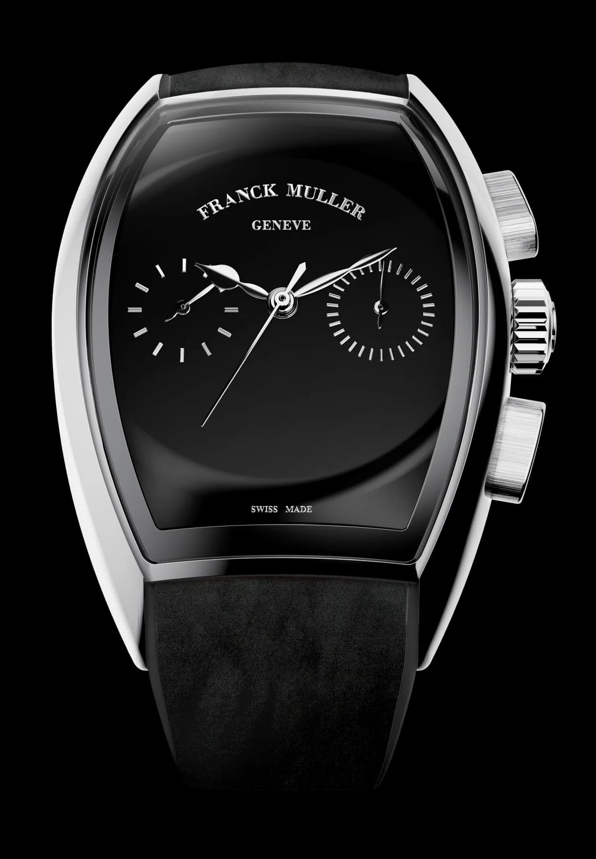 Franck Muller Curvex CX Piano Chronograph 38 – Black Steel 1