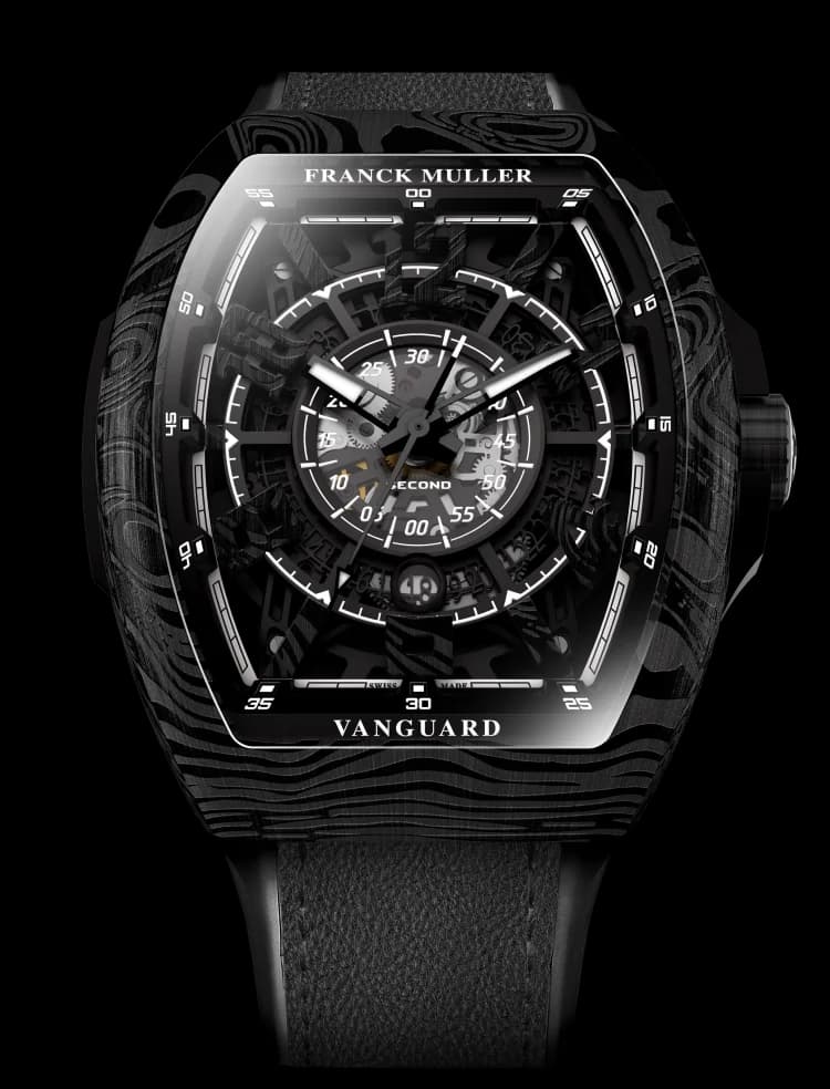 Franck Muller Vanguard Damascus Steel Racing Skeleton V 45 SC DT RCG SQT DAMAS NR BR (NR) 1