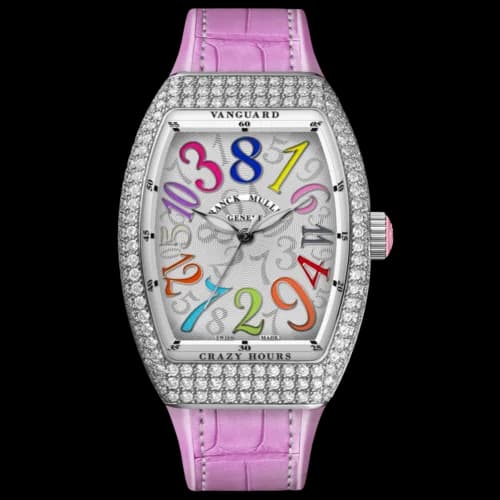 Franck Muller Vanguard Lady Crazy Hours – White Gold, Pink 1