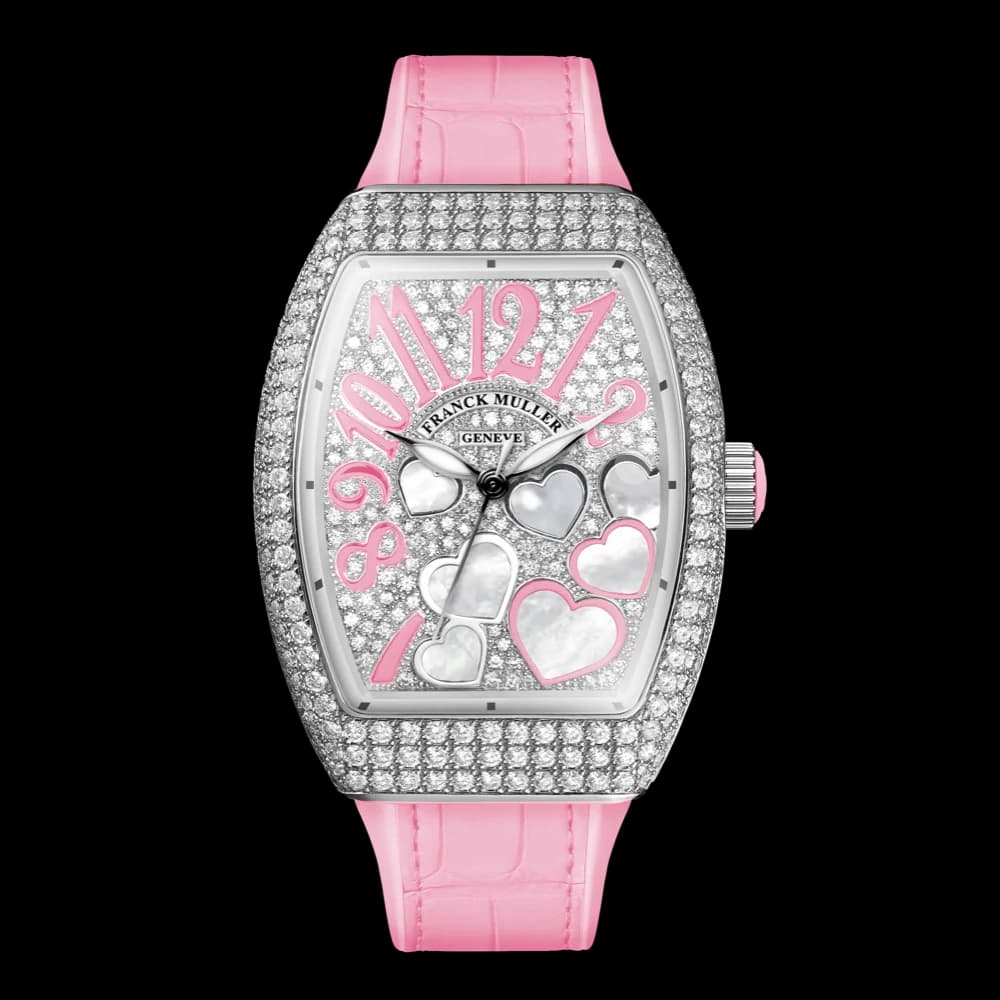 Franck Muller Vanguard Lady Heart – White Gold, Pink 1