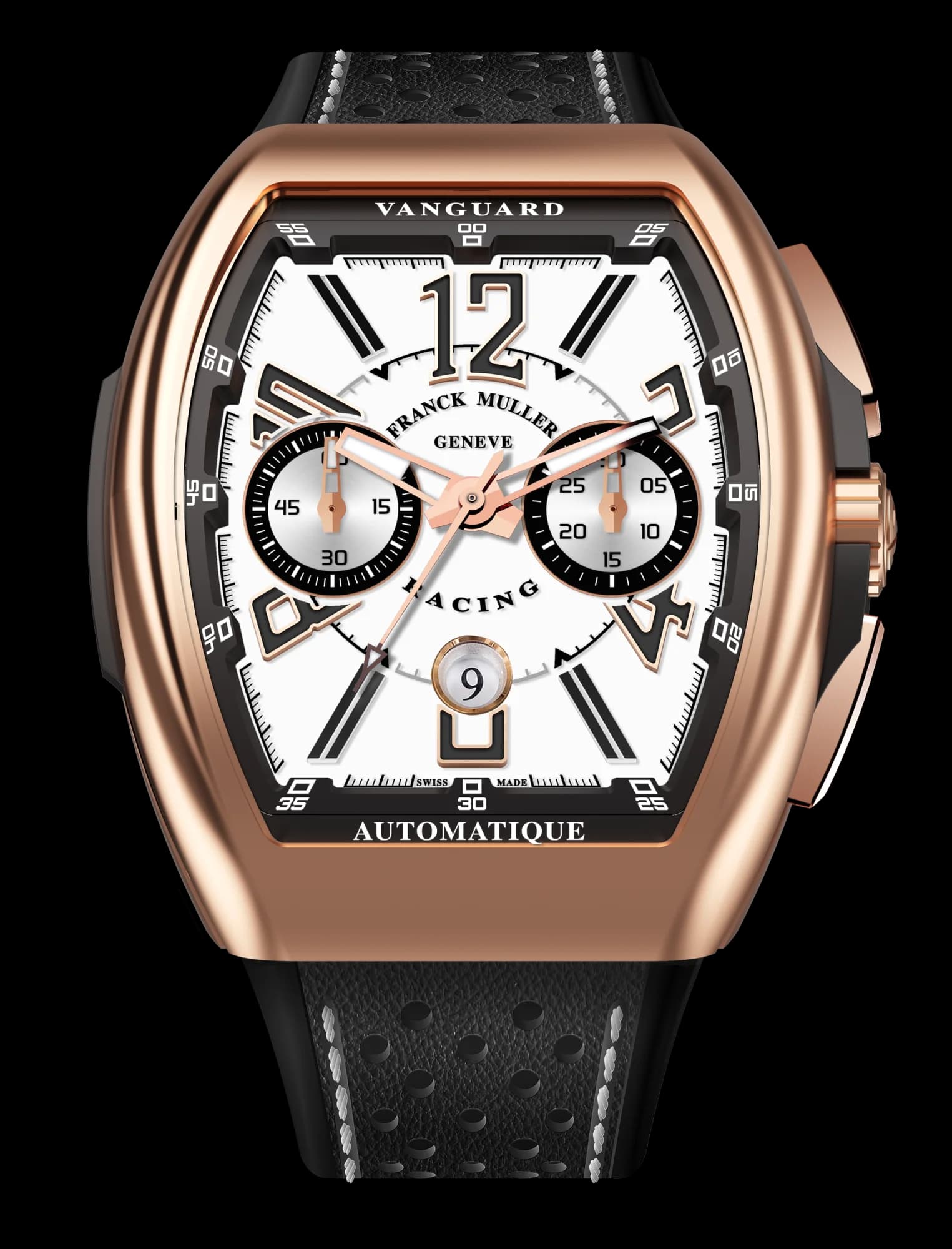 Franck Muller Vanguard Racing Chronograph – Rose Gold, Black 1