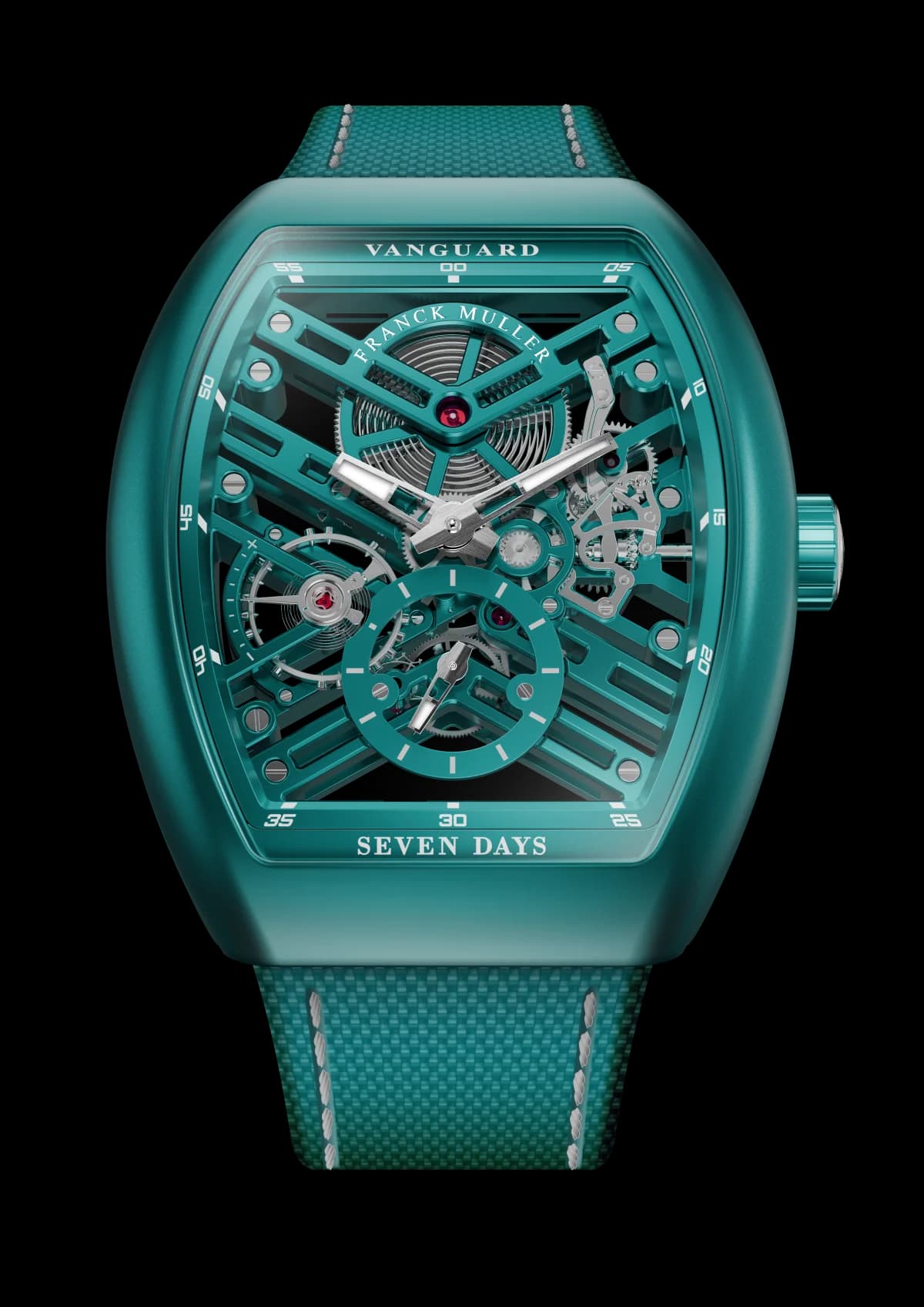 Franck Muller Vanguard Royal Bauxite Skeleton 45 – Turquoise 1