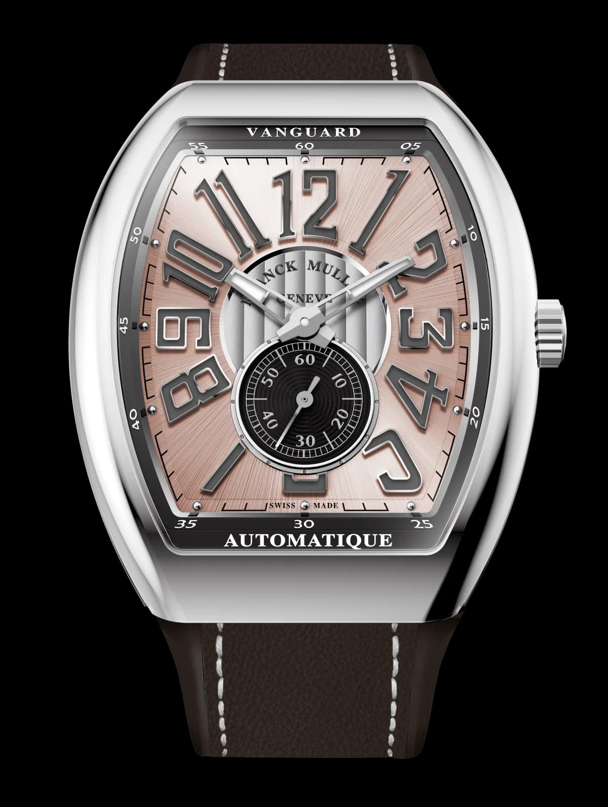 Franck Muller Vanguard Slim Vintage – White Gold, Salmon 1