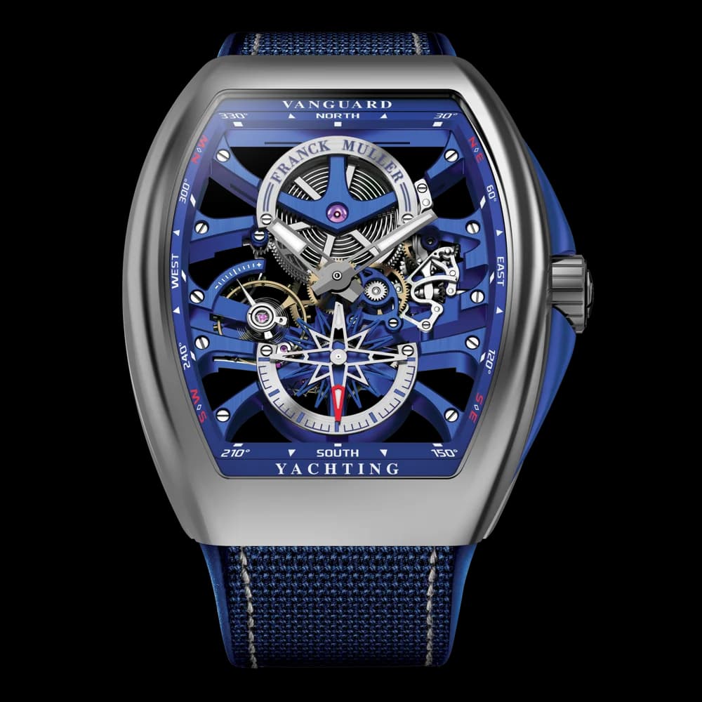 Franck Muller Vanguard Yachting Anchor Skeleton – White Gold, Blue 1