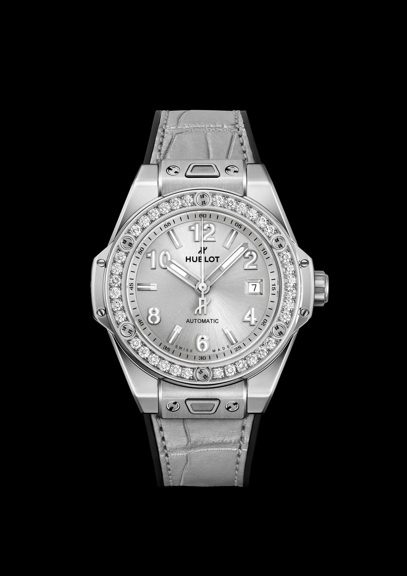 Hublot Big Bang One Click Monochrome Steel Diamonds 33 mm 1