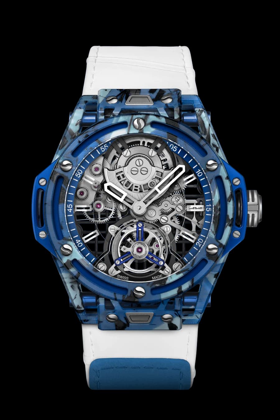 Hublot Big Bang Tourbillon Novak Djokovic Goat Edition Blue 44 mm 1