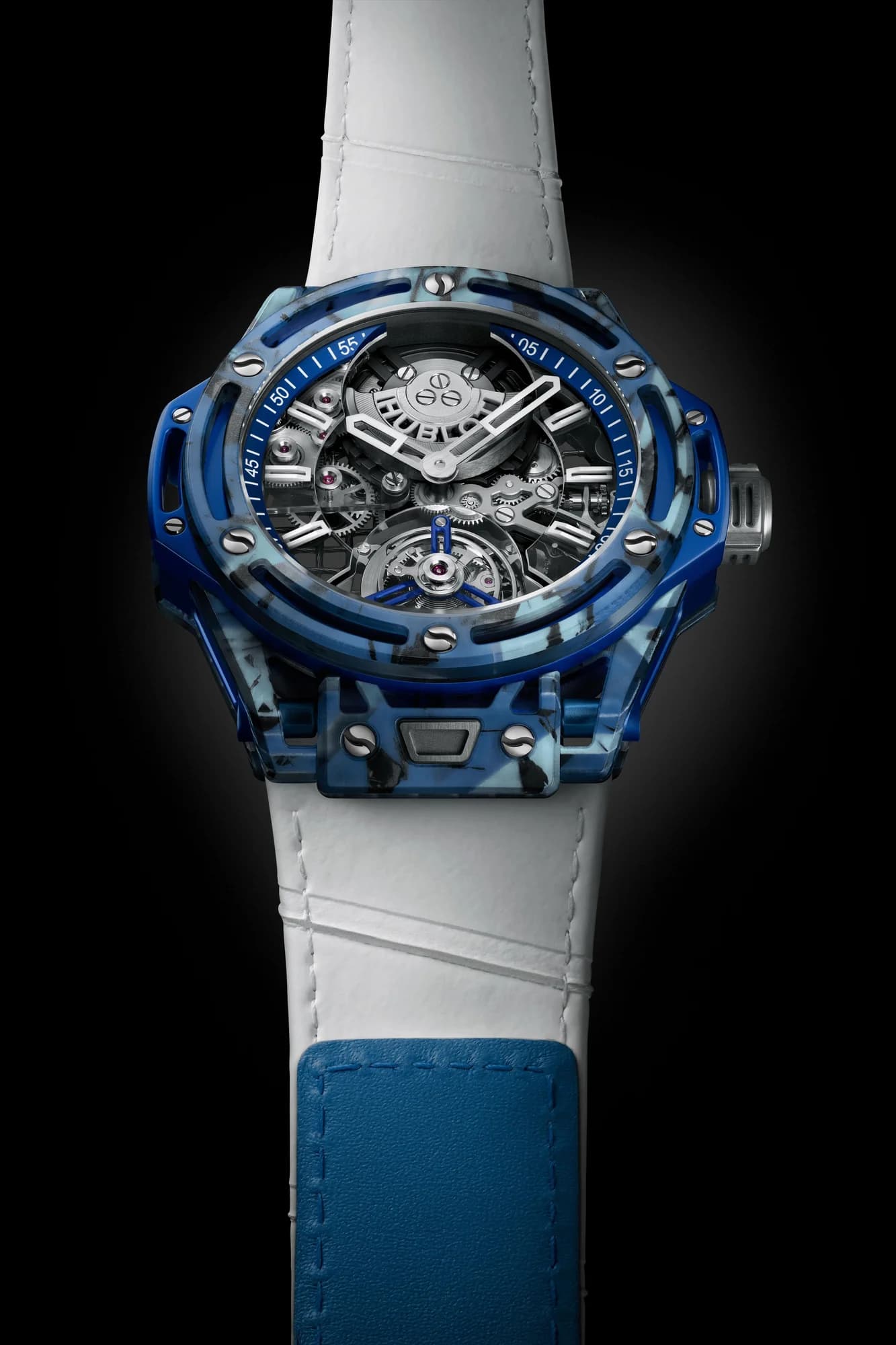 Hublot Big Bang Tourbillon Novak Djokovic Goat Edition Blue 44 mm 2