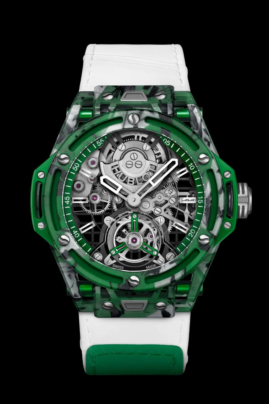 Hublot Big Bang Tourbillon Novak Djokovic Goat Edition Green 44 mm 1