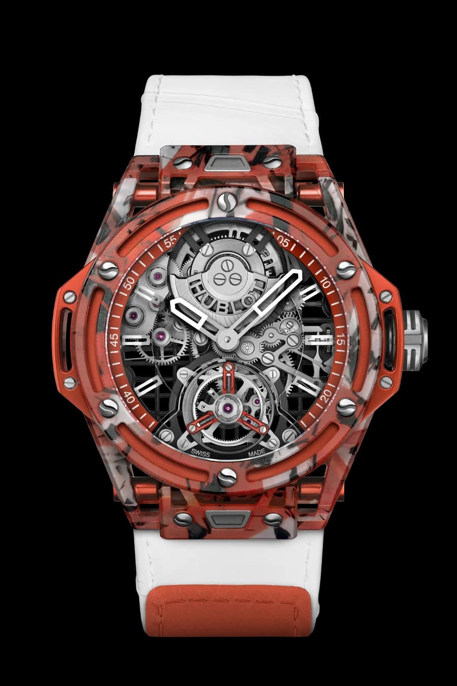 Hublot Big Bang Tourbillon Novak Djokovic Goat Edition Orange 44 mm 1