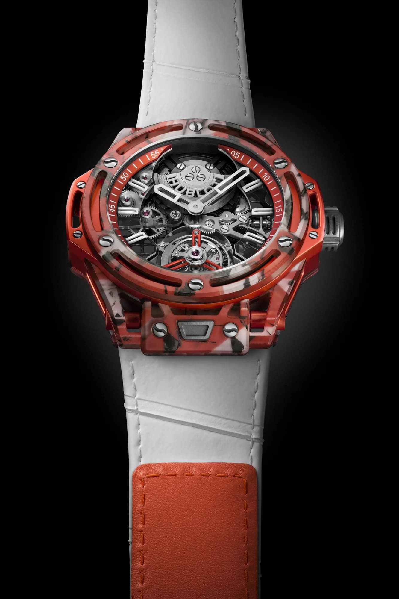 Hublot Big Bang Tourbillon Novak Djokovic Goat Edition Orange 44 mm 2