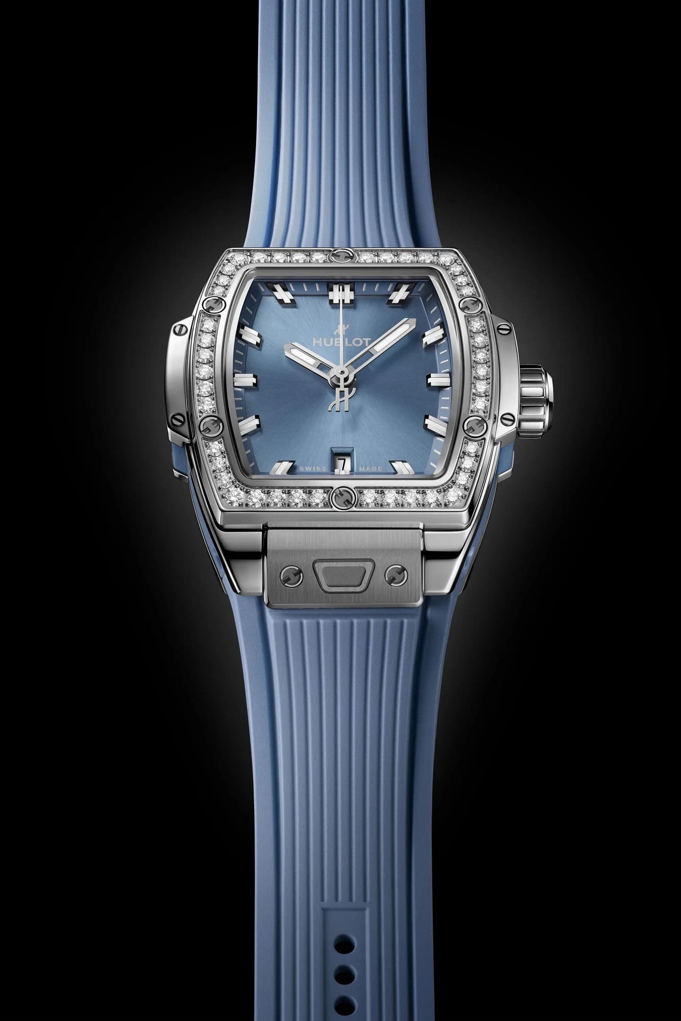 Hublot Spirit of Big Bang Steel Coal Blue Diamonds 32 mm 3