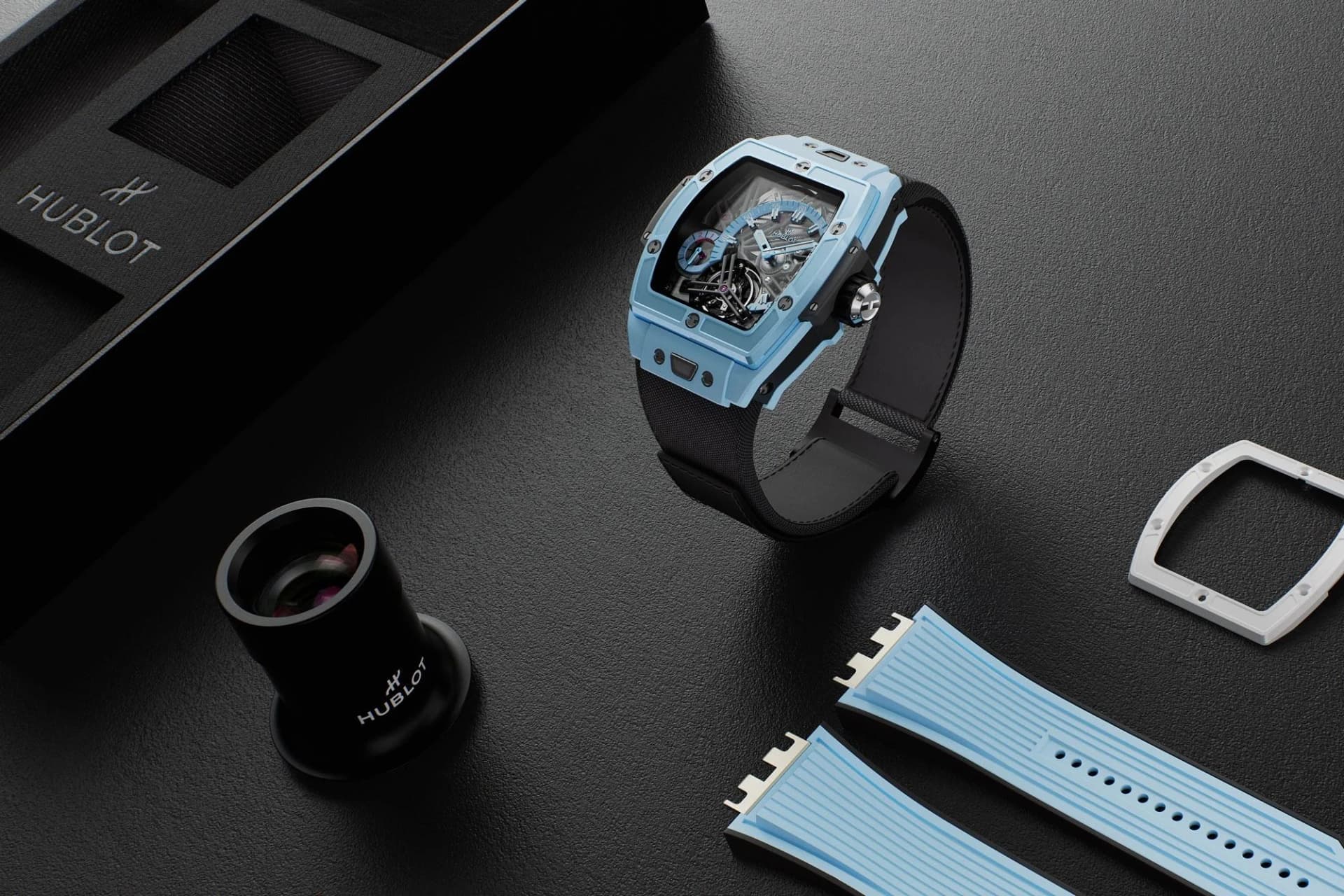 Hublot Spirit of Big Bang Tourbillon 5-Day Power Reserve Sky Blue Ceramic 42 mm 3