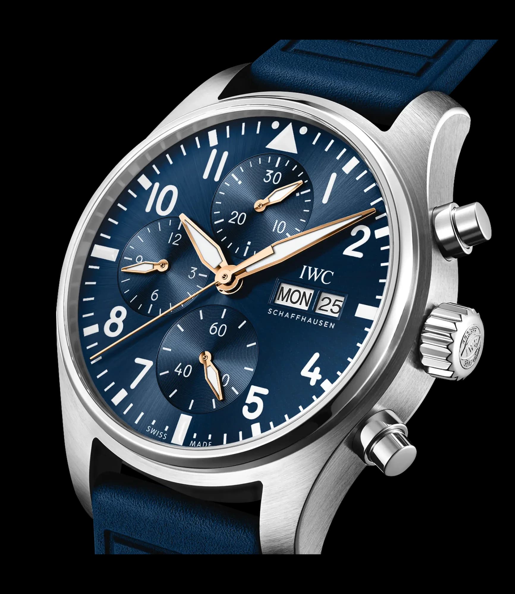 IWC Schaffhausen Pilot's Watch Chronograph 41 Le Petit Prince – Çelik, Mavi Kadran 3