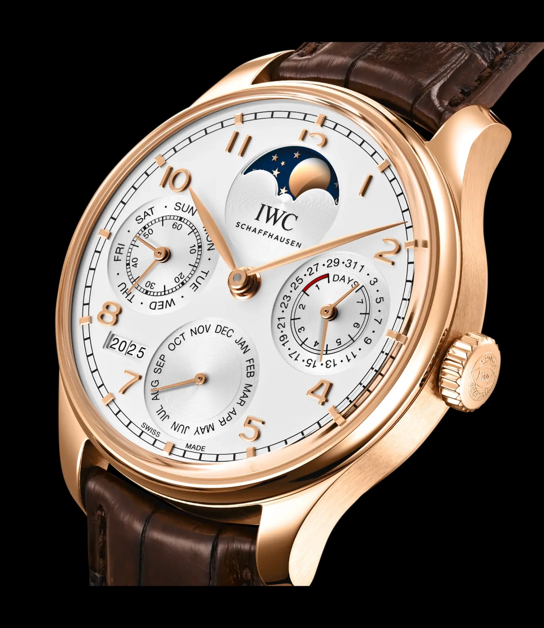 IWC Schaffhausen Portugieser Perpetual Calendar – 5N Altın, Gümüş Kadran 3