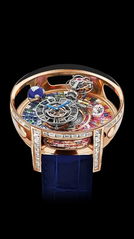 Jacob & Co. Astronomia Tourbillon Baguette – Rose Gold, Arlequino 1
