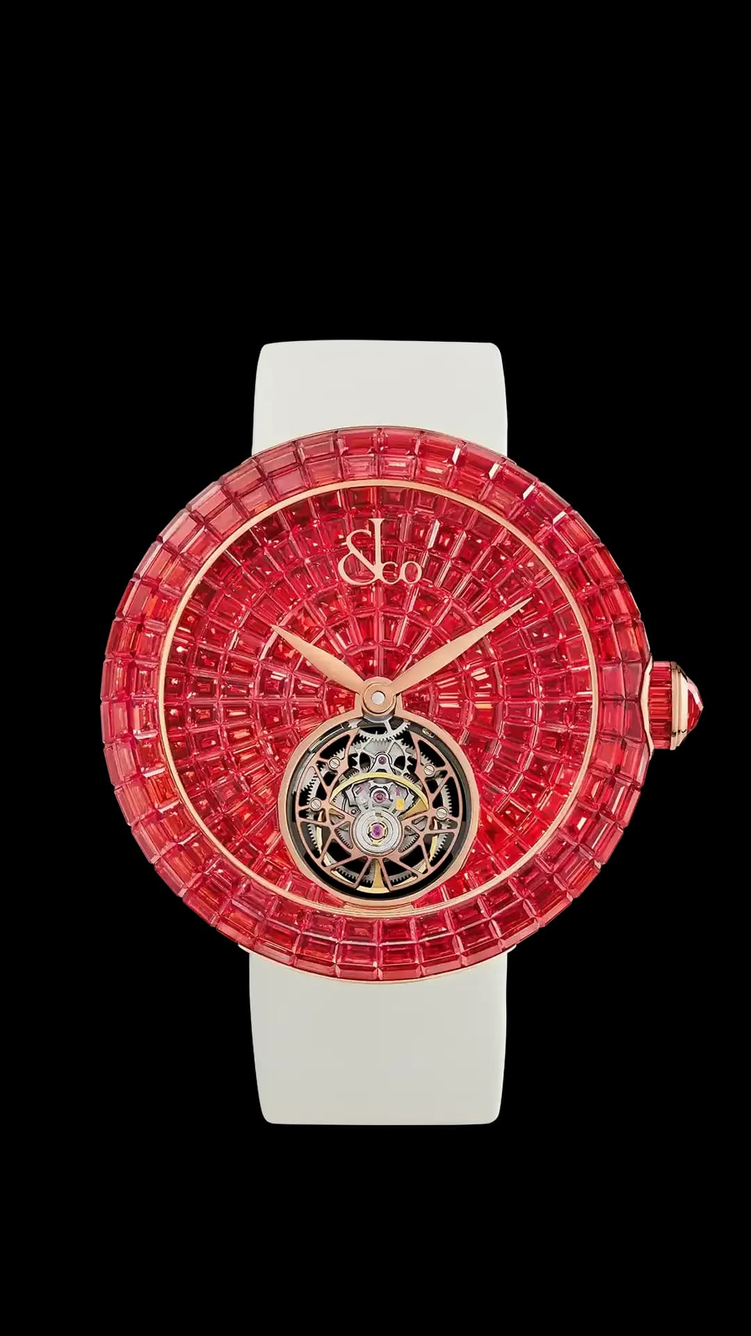 Jacob & Co. Brilliant Flying Tourbillon – Orange Sapphires II (Rose Gold) 1