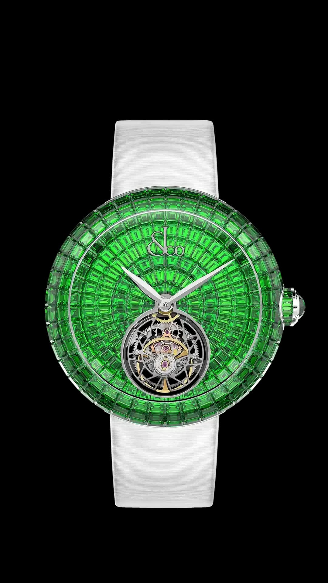 Jacob & Co. Brilliant Flying Tourbillon – Tsavorites (White Gold) 1