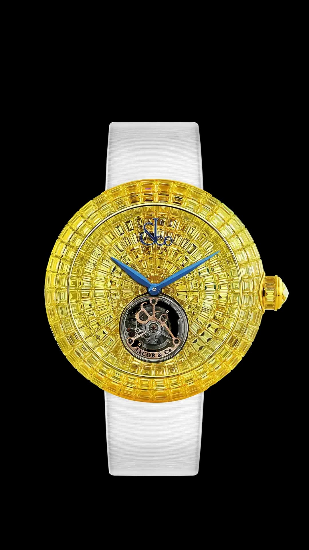 Jacob & Co. Brilliant Flying Tourbillon – Yellow Sapphires (Rose Gold) 1