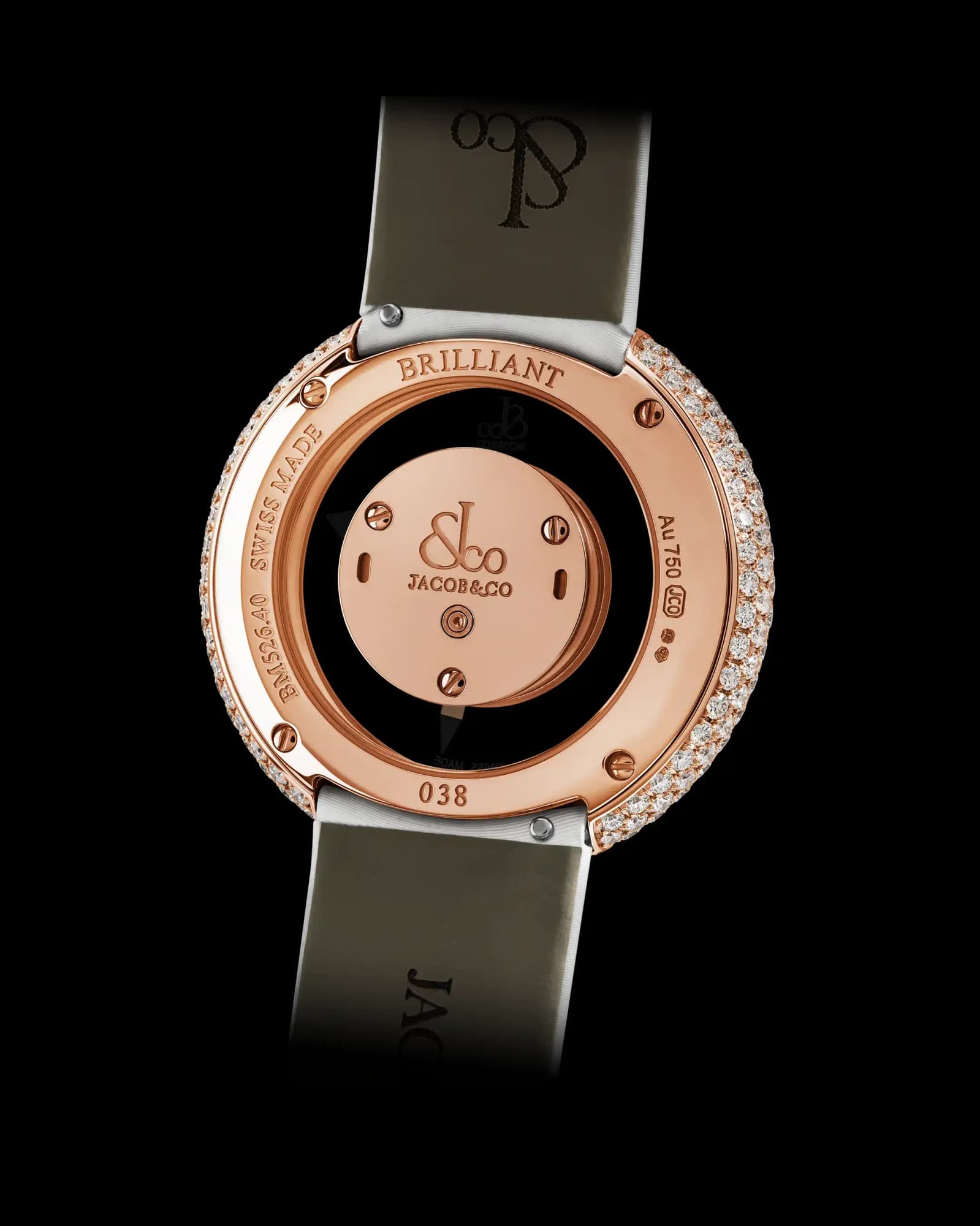 Jacob & Co. Brilliant Mystery Pavé – Diamonds in Rose Gold (38 mm) 3