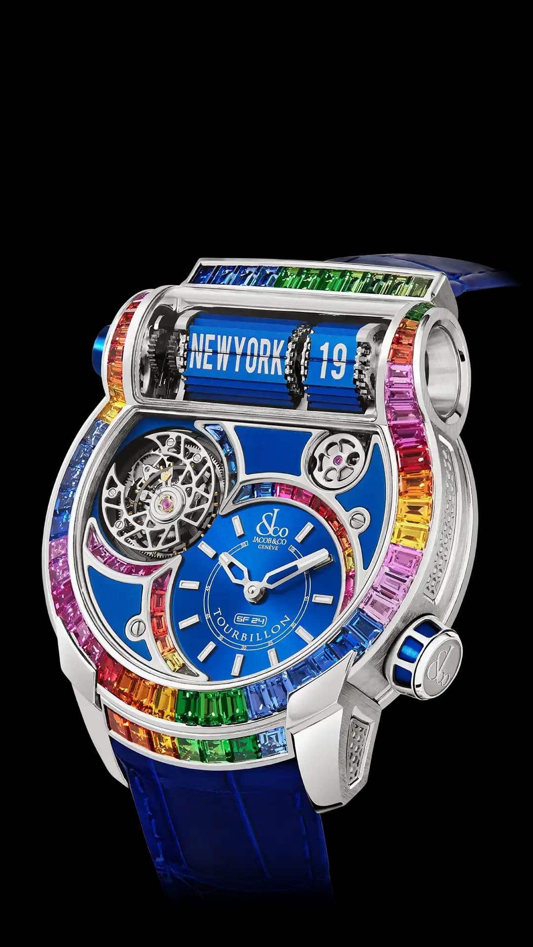 Jacob & Co. Epic SF24 Tourbillon Baguette – White Gold Arlequino 1