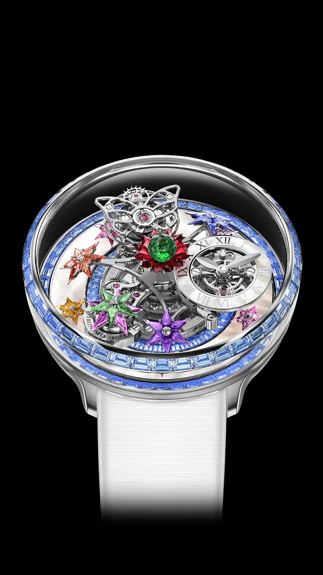 Jacob & Co. Fleurs de Jardin – White Gold and Icy Blue Sapphires 1