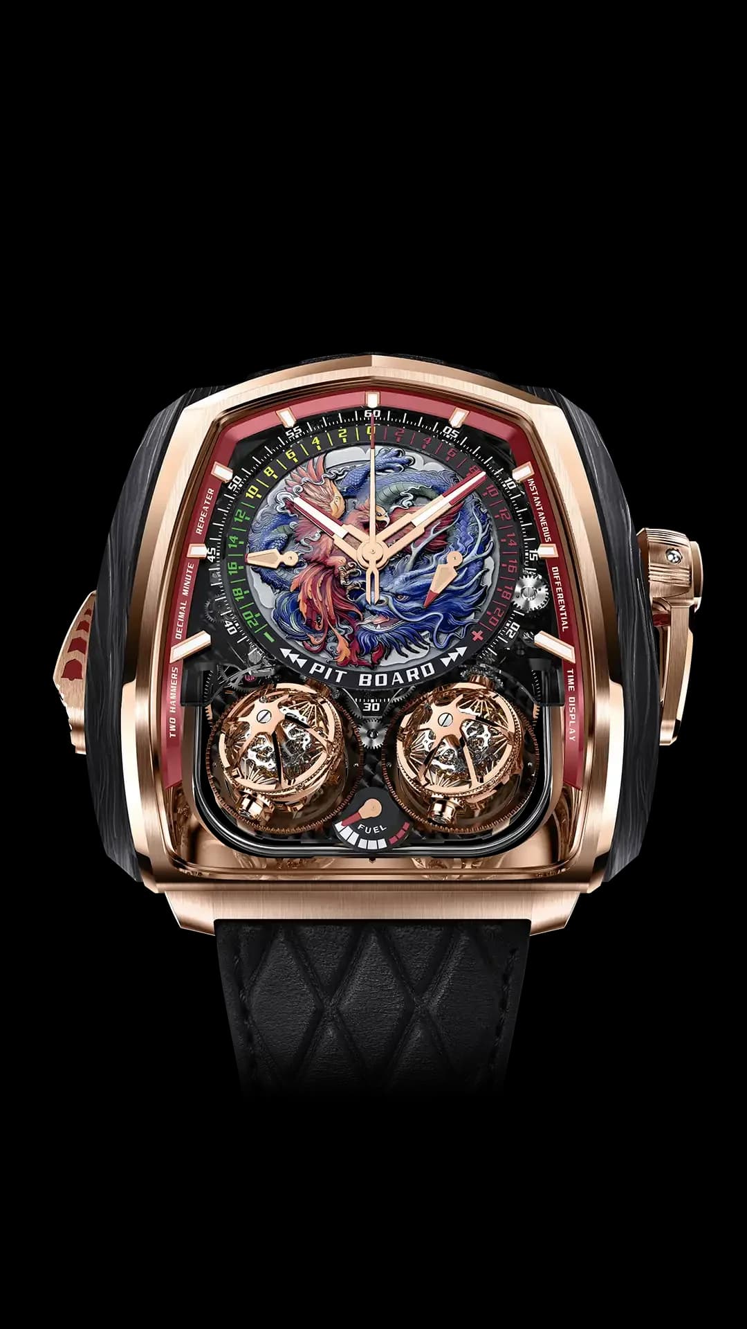 Jacob & Co. Twin Turbo Furious – Rose Gold and Carbon, Dragon and Phoenix 1
