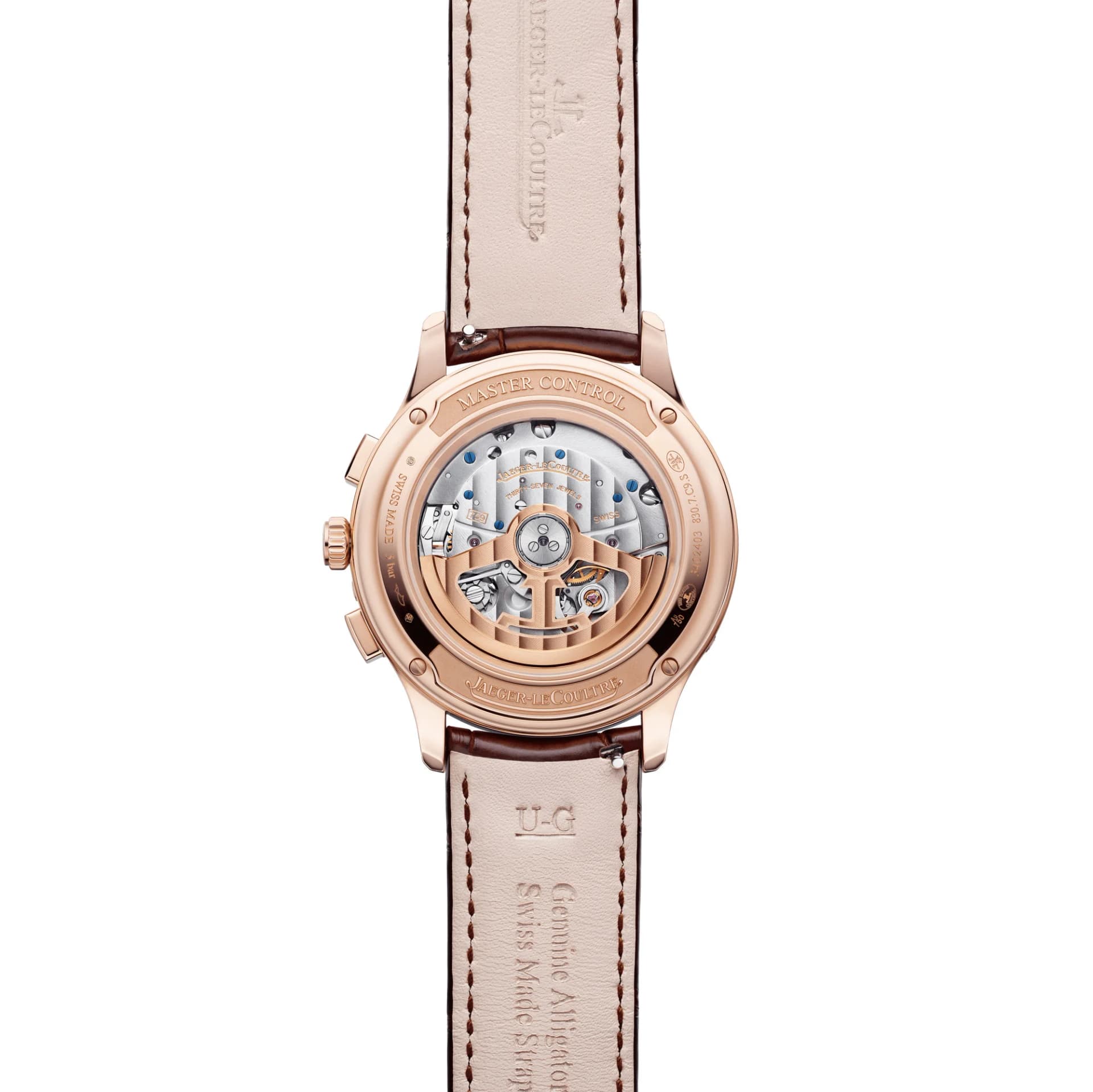 Jaeger-LeCoultre Master Control Chronograph Calendar – Pembe Altın, Gümüş Gri Kadran 3