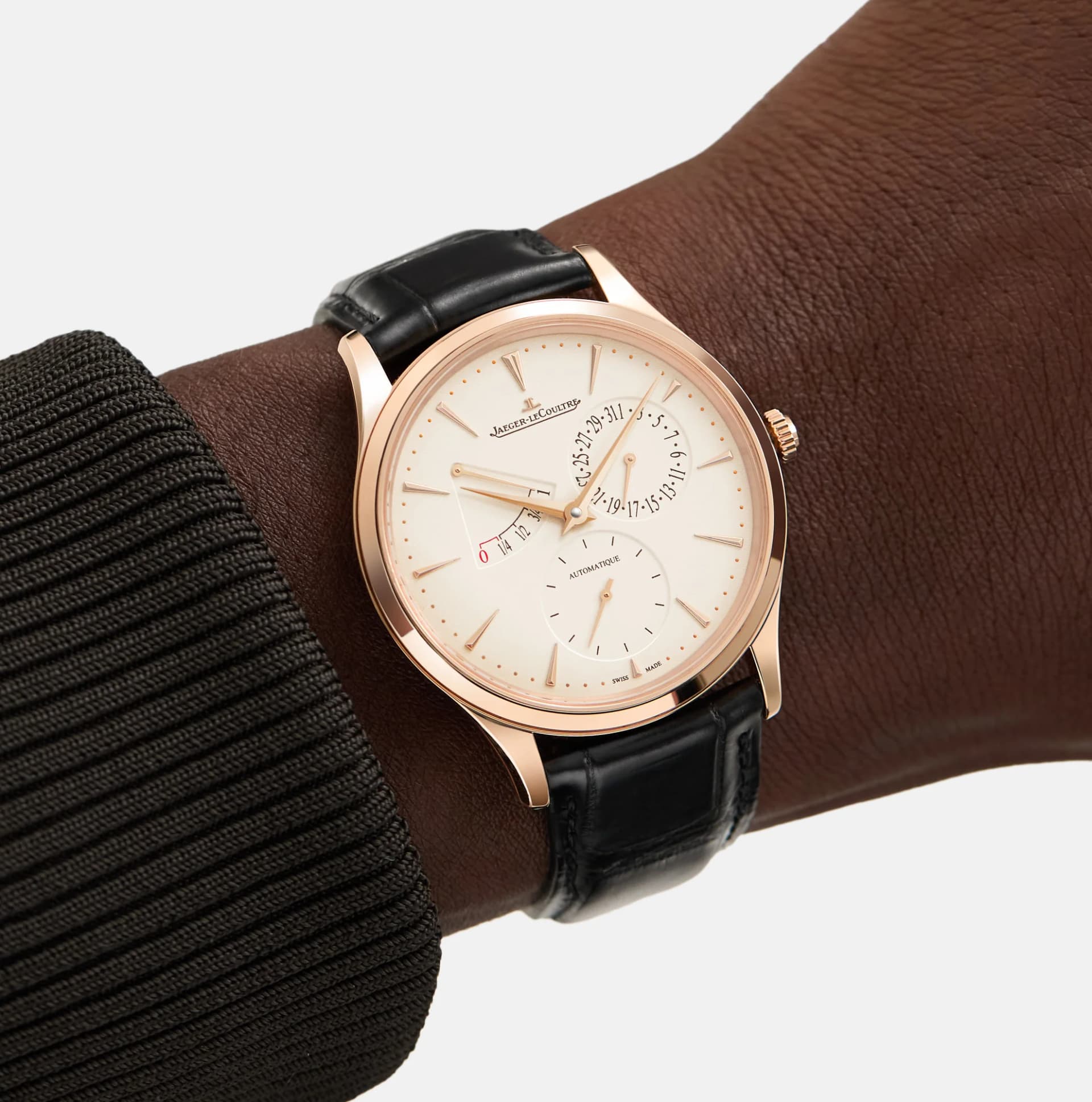 Jaeger-LeCoultre Master Ultra Thin Power Reserve – Pembe Altın, Bej Kadran 3