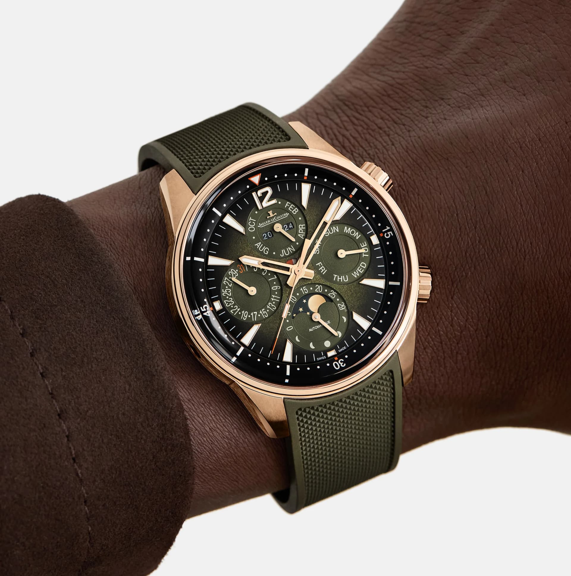 Jaeger-LeCoultre Polaris Perpetual Calendar – Pembe Altın, Yeşil Kadran 3