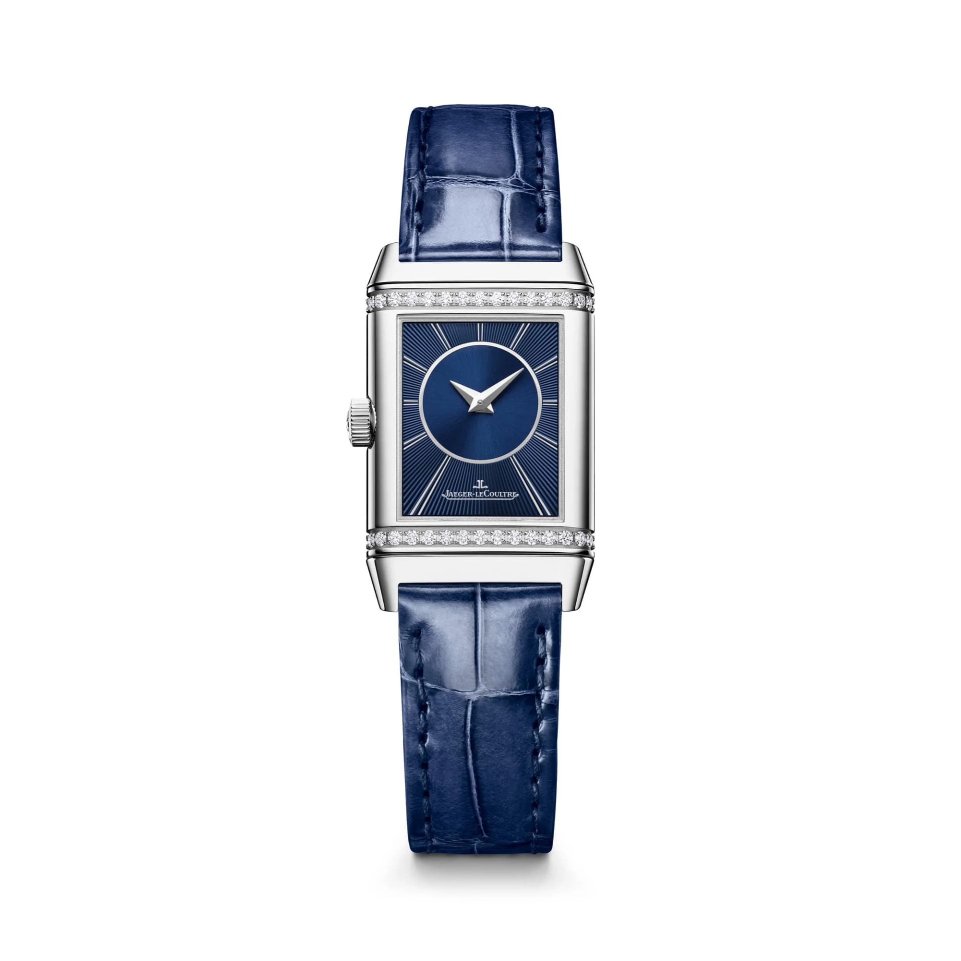 Jaeger-LeCoultre Reverso Classic Duetto – Çelik, 34.2 x 21 mm, Mavi Kayış, 60 Taş 2