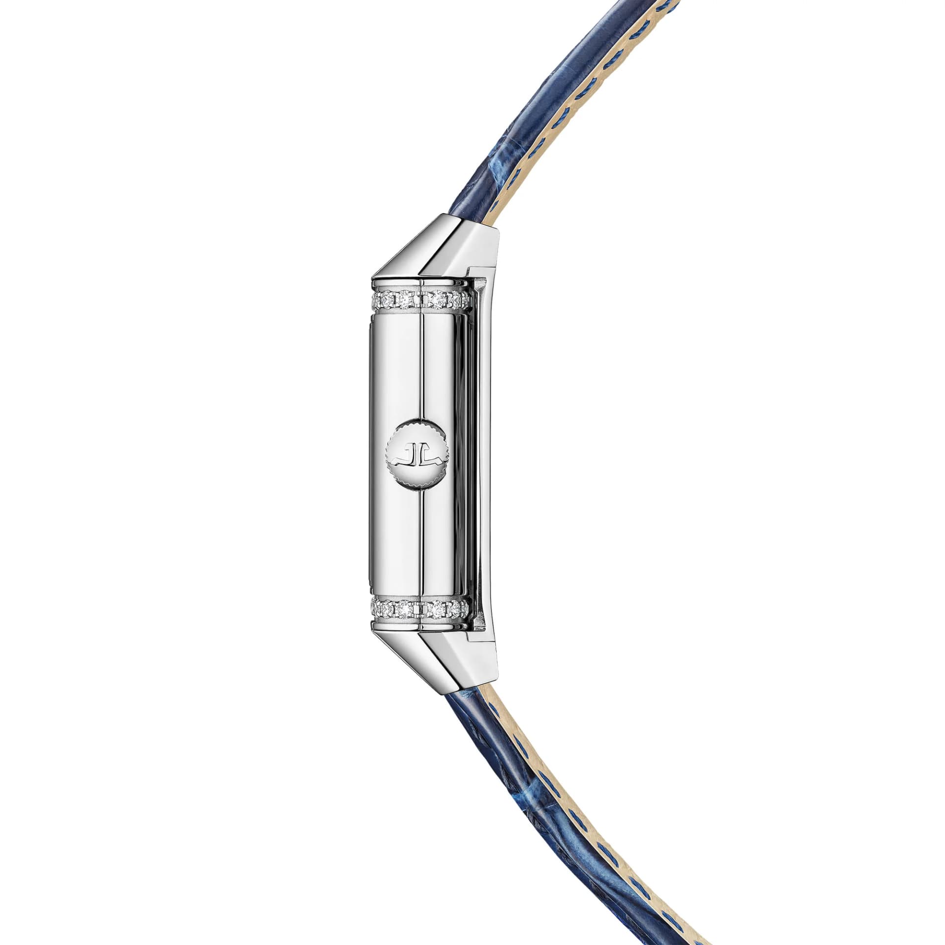 Jaeger-LeCoultre Reverso Classic Duetto – Çelik, 34.2 x 21 mm, Mavi Kayış, 60 Taş 3