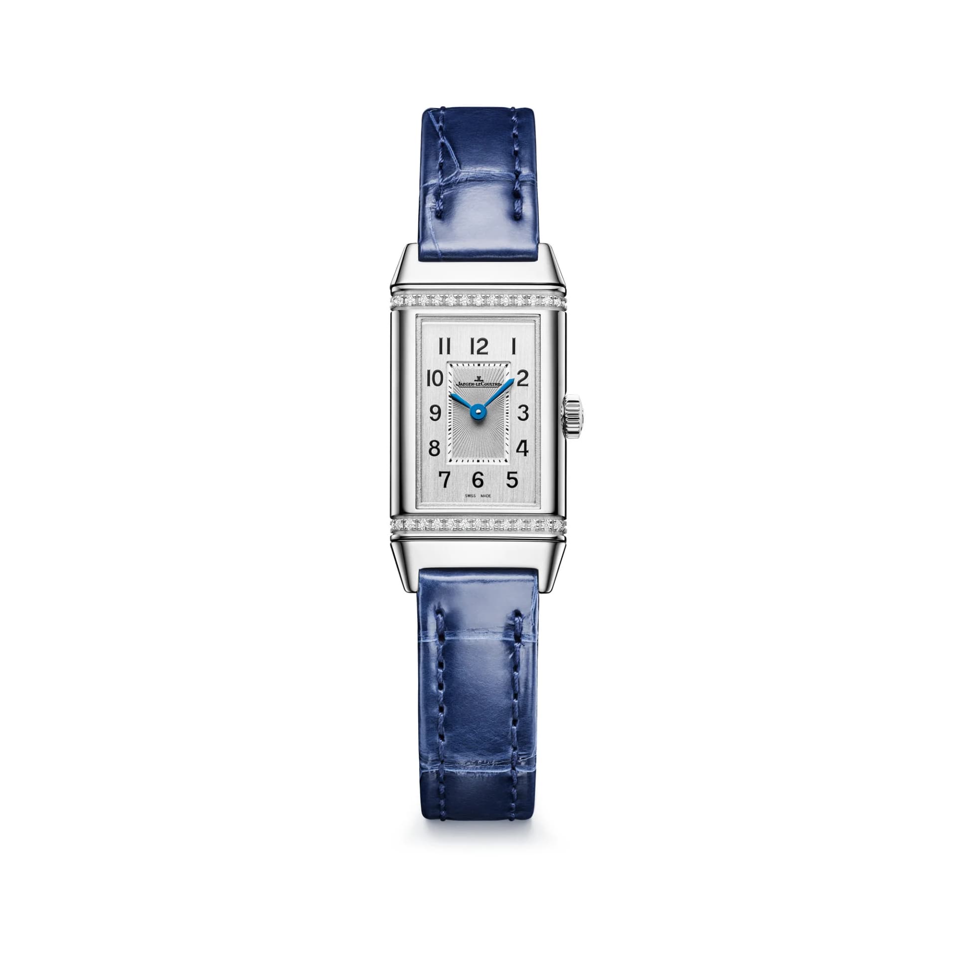 Jaeger-LeCoultre Reverso Classic Monoface Origin – Mavi Kayış, Pırlanta 1