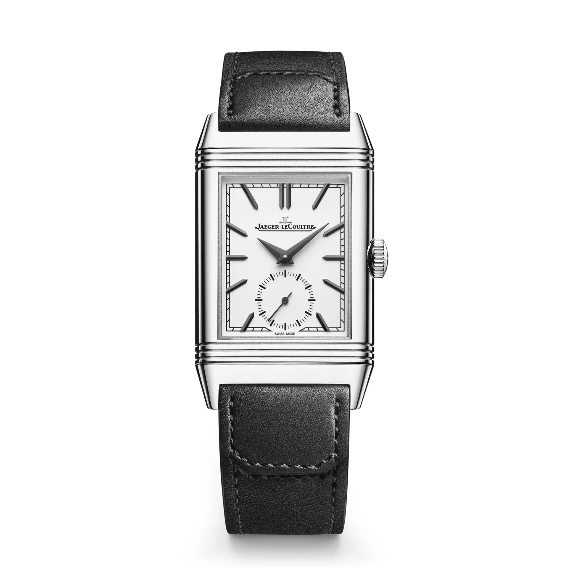 Jaeger-LeCoultre Reverso Tribute Monoface Small Seconds – Çelik, Gümüş Gri Kadran 1