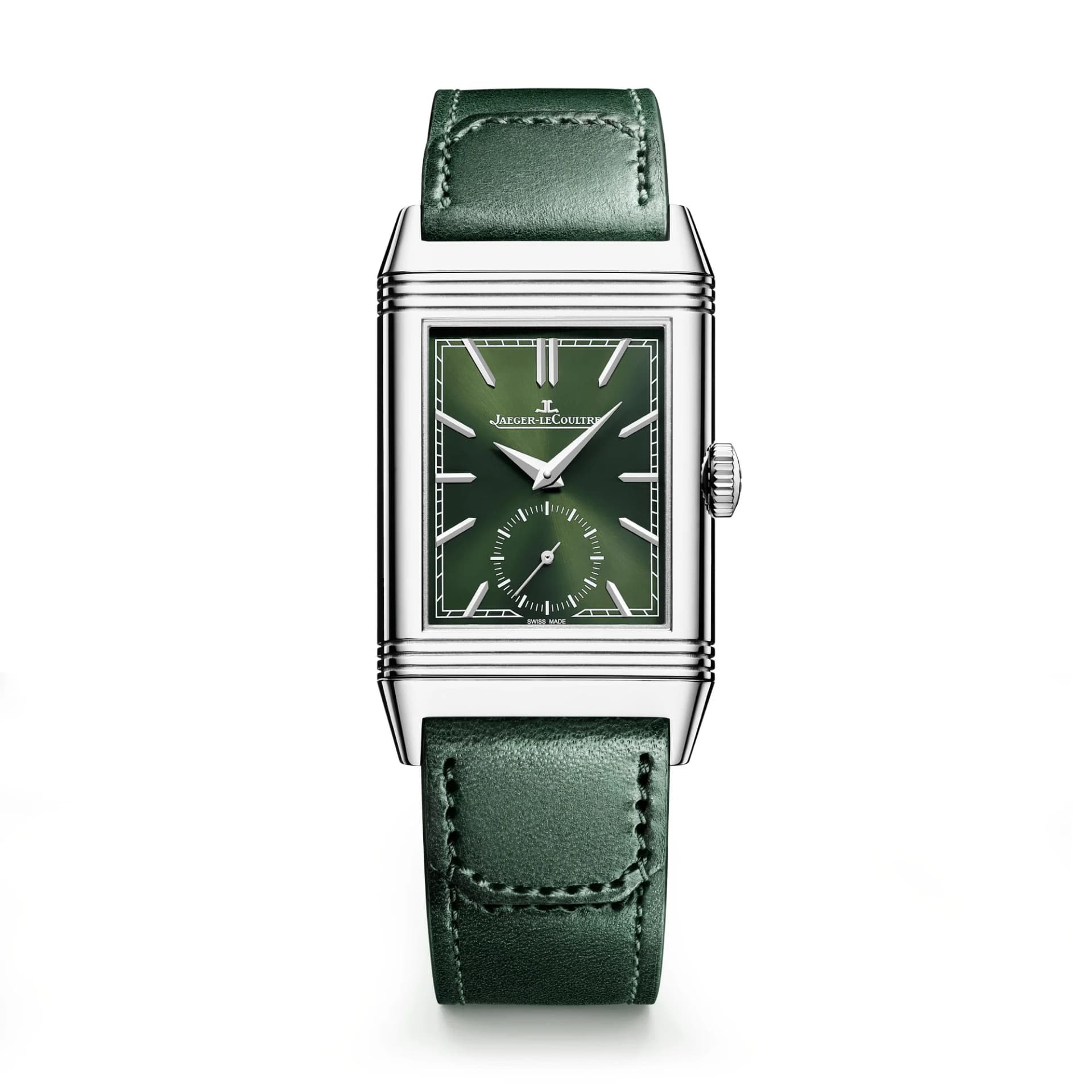 Jaeger-LeCoultre Reverso Tribute Monoface Small Seconds – Çelik, Yeşil Kadran 1