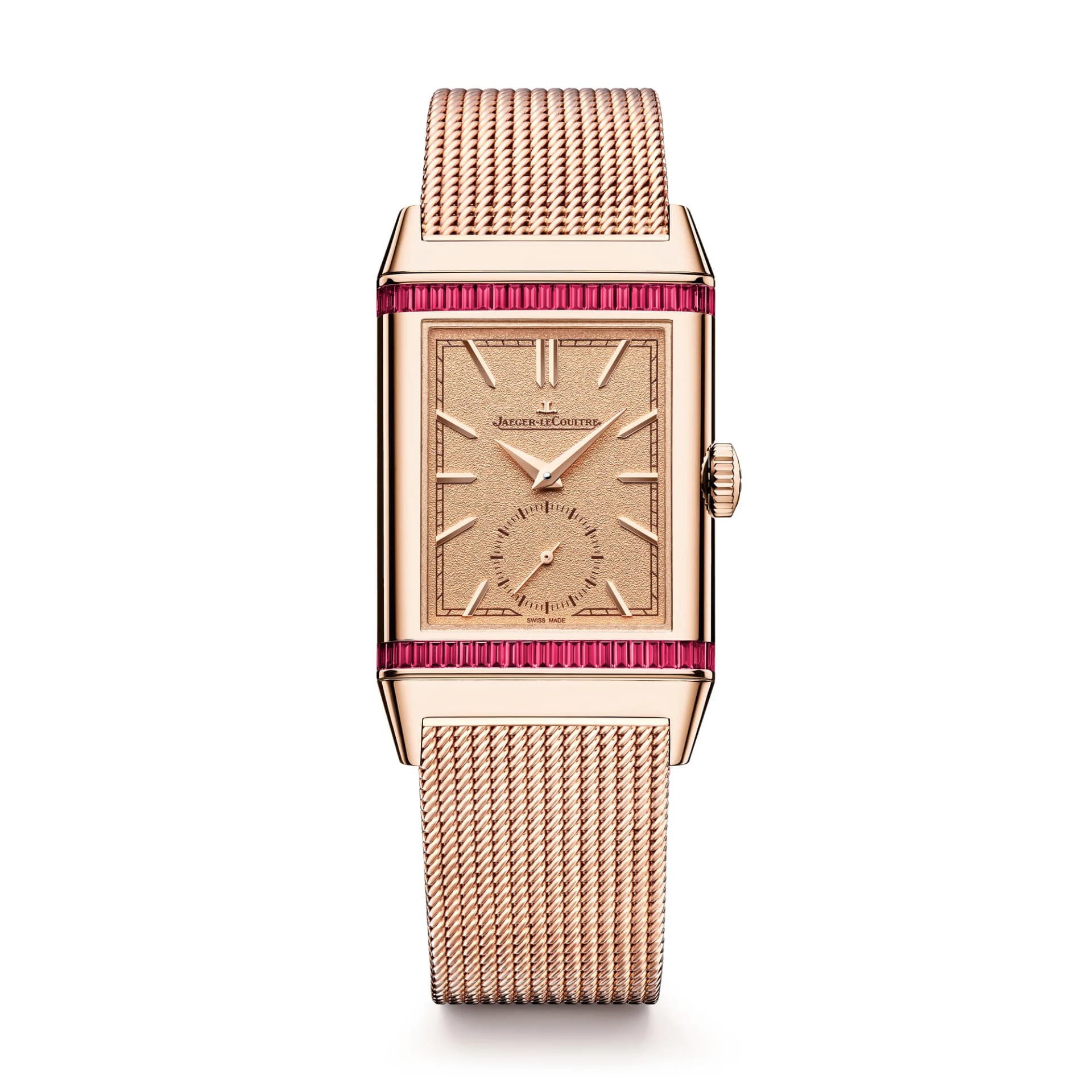 Jaeger-LeCoultre Reverso Tribute Monoface Small Seconds – Pembe Altın, Altın Sarısı Kadran, Yakut 1